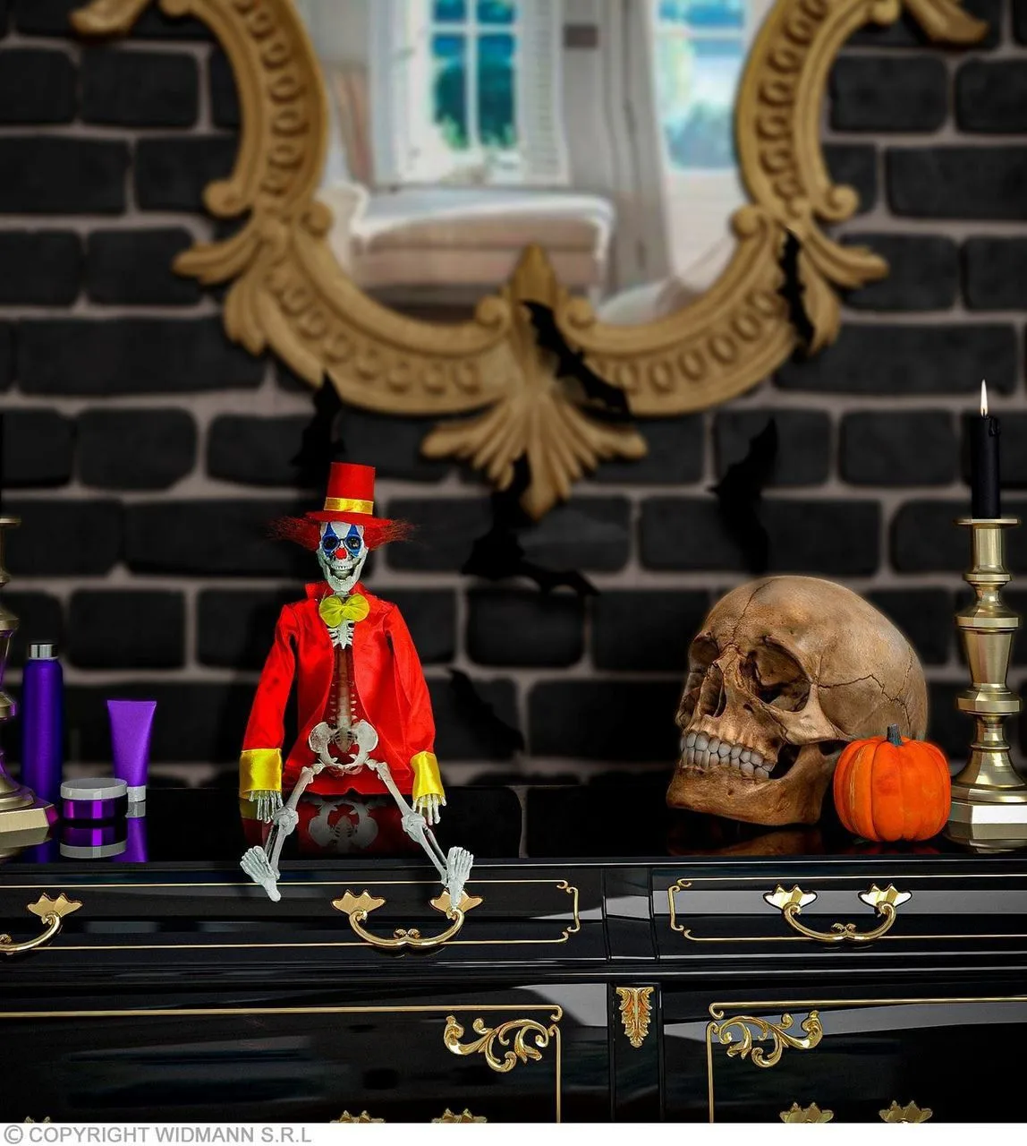 WIDMANN Eeuwige Grappenmaker Horror Clown 40 Centimeter - Afbeelding 2