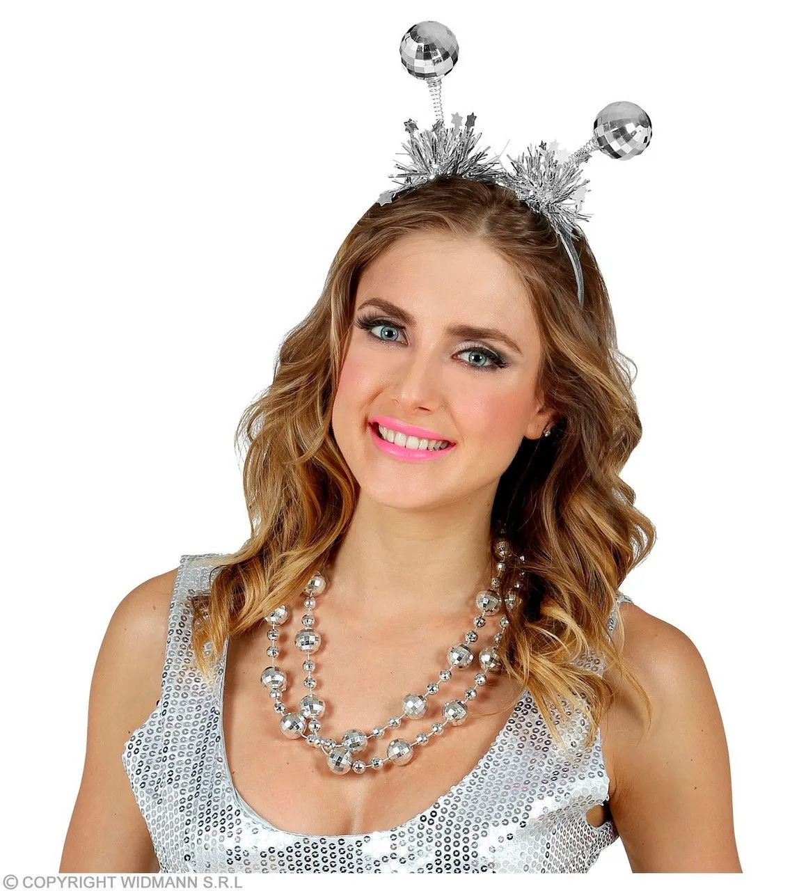 WIDMANN Ketting Hangende Discoballen Zilver - Afbeelding 2