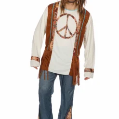 Wilbers Hippie Peace Forever Man Kostuum